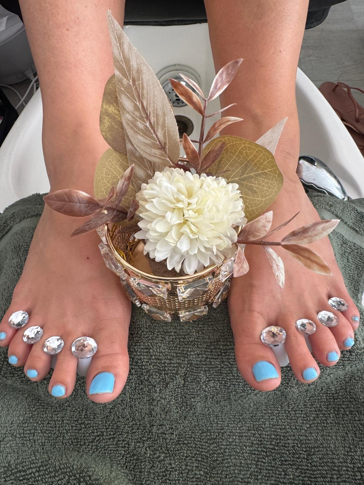 Pedicure treatment at MJ Beauty & Brows